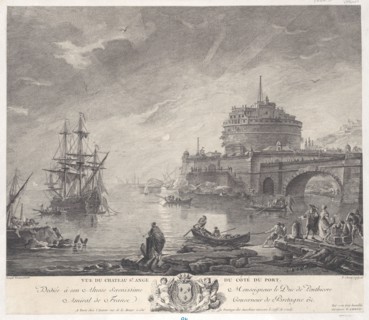 View of Saint Angel's Castle from Port Side, ca. 1760-1800.