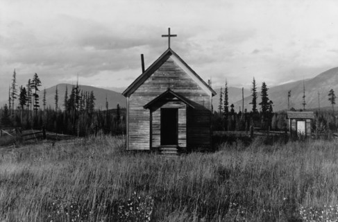 Abandoned church in cut-over area. Boundary County, Idaho.