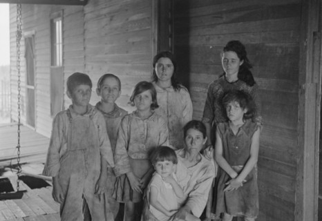 Frank Tengle family, Hale County, Alabama. Sharecroppers.