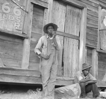 Tenant farmer and friend. Chatham County, North Carolina.