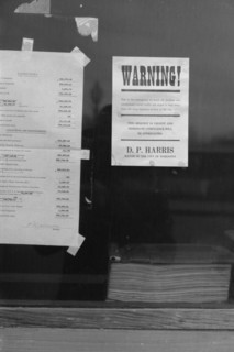 Sign posted in Marianna, Arkansas during the 1937 flood.