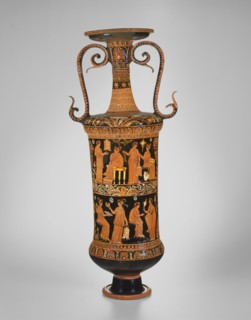 Loutrophoros (Container for Bath Water), 350-340 BCE.