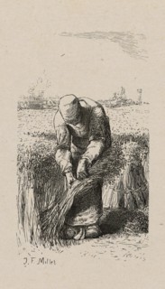 Woman Pulling Flax, 1853, after drawing made in 1852.