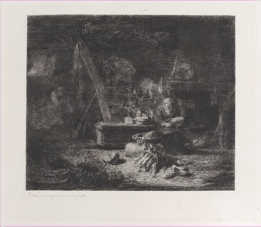 Interior of a Dutch Kitchen, after Willem Kalf, 1871.