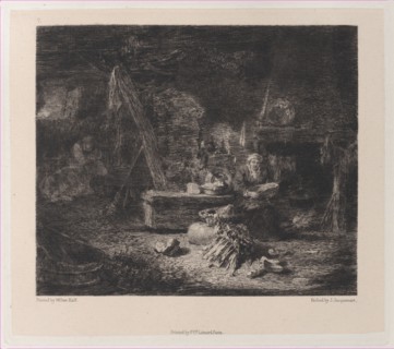Interior of a Dutch Kitchen, after Willem Kalf, 1871.