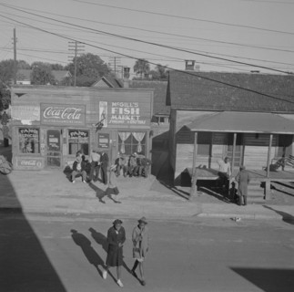 Daytona Beach, Florida. Sunday morning street scene.