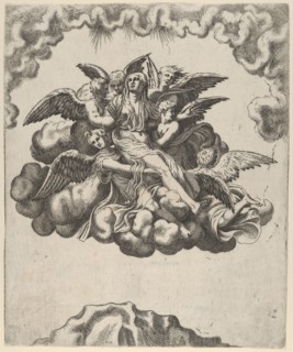Mary Magdalene Carried to Heaven, mid-16th century.