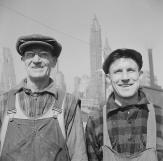 New York, New York. Fulton fish market stevedores.