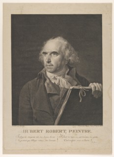 Portrait of French Painter Hubert Robert, 1798-99.