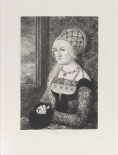 Portrait of a Woman, after Bernhard Strigel, 1871.