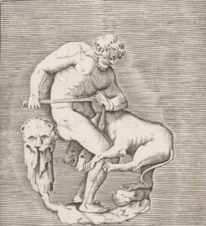 Hercules and Cerberus, published ca. 1599-1622.