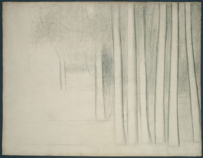 Tree Trunks (study for La Grande Jatte), 1884.