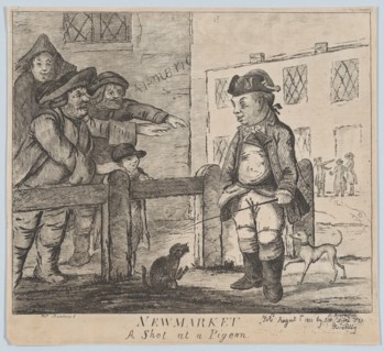 Newmarket: A Shot at a Pigeon, August 1, 1801.