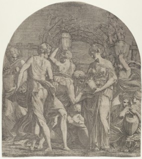 Rebecca and Eliezer at the Well, ca. 1542-45.