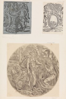 Emblem from a Book with Putti and a Unicorn.