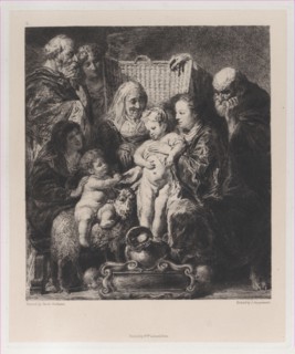 The Holy Family, after Jacob Jordaens, 1871.