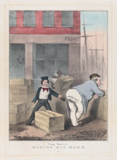 Young America Making His Mark, ca. 1840-49.