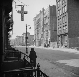 New York, New York. A Harlem street scene.