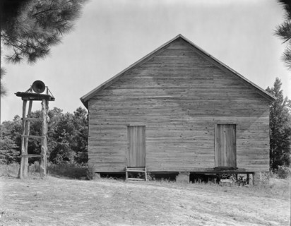 Schoolhouse, Alabama. [Note bell tower].
