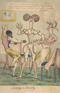 Laceing [sic] a Dandy, January 26, 1819.
