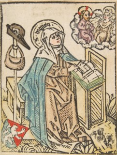 St. Bridget (Schr. 1307a), 15th century.