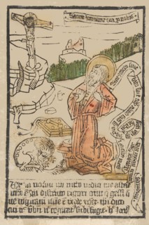 St. Jerome (Schr. 1551m), 15th century.