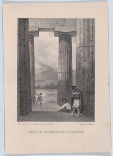 The Temple of Neptune in Pestum, 1826.