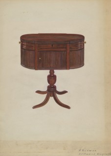Duncan Phyfe Sewing Cabinet, c. 1939.