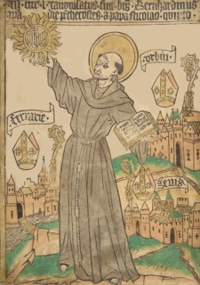 Saint Bernardino of Siena, ca. 1465.