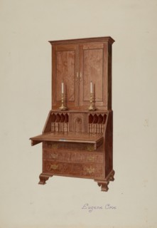 Secretary-desk Cabinet Top, c. 1937.