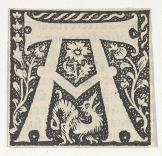 Decorated Roman alphabet, ca. 1499.