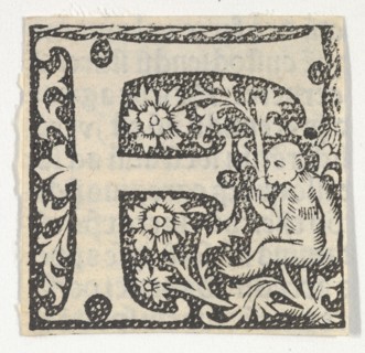 Decorated Roman alphabet, ca. 1499.