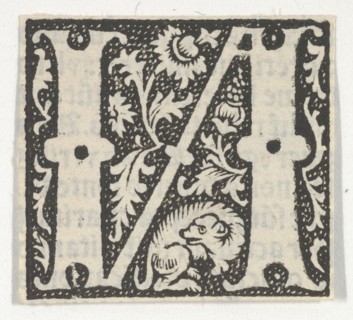 Decorated Roman alphabet, ca. 1499.