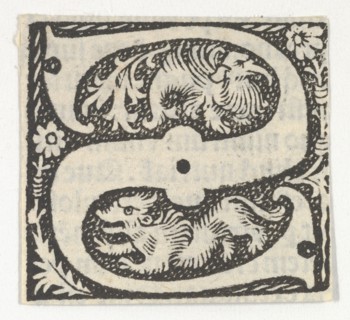 Decorated Roman alphabet, ca. 1499.