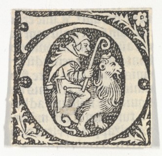 Decorated Roman alphabet, ca. 1499.