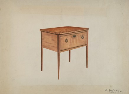 Table with Deep Drawer, 1935/1942.