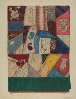 Crazy Quilt (Section of), c. 1939.
