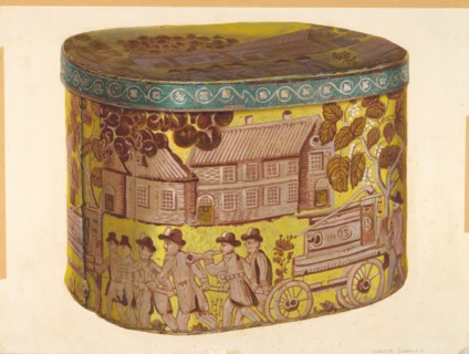 Bandbox - Firemen Scene, c. 1939.