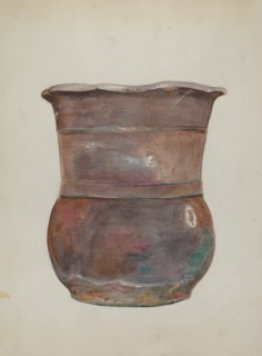 Terra Cotta Flower Jar, c. 1936.