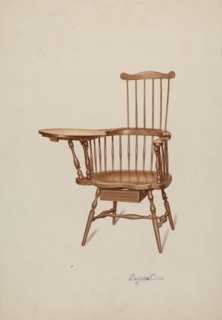 Windsor Desk Armchair, c. 1937.