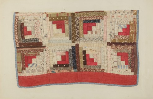 Patchwork Bedspread, 1935/1942.