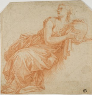 Draped Woman Holding Urn, n.d. Creator: Francois Verdier.