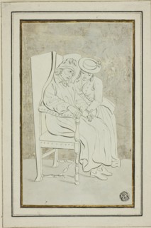 Old Man with Young Woman, n.d.