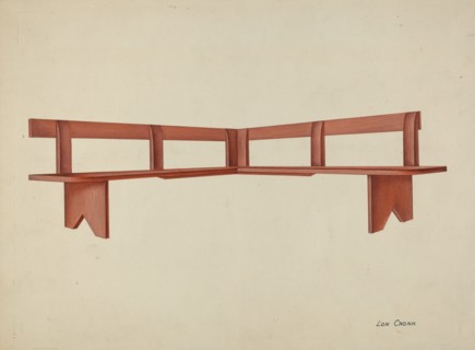 Shaker Porch Bench, 1935/1942.