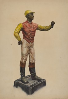 Jockey Hitching Post, c. 1937.