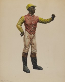 Jockey Hitching Post, c. 1937.