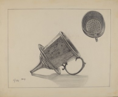 Strainer with Funnel, c. 1936.