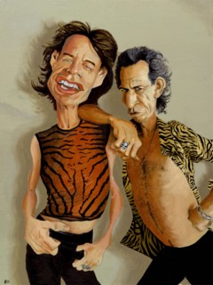 Mick Jagger & Keith Richards.