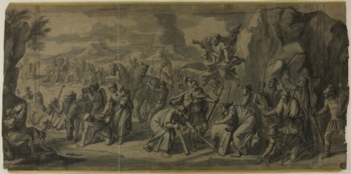 Moses Striking the Rock, n.d. Creator: Francois Verdier.