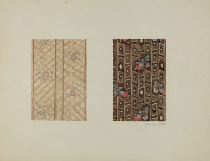 Chintzes from Quilt, c. 1938.